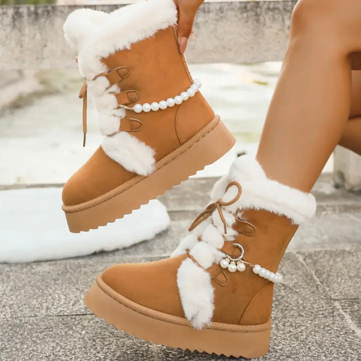 Frost Pearl Boots